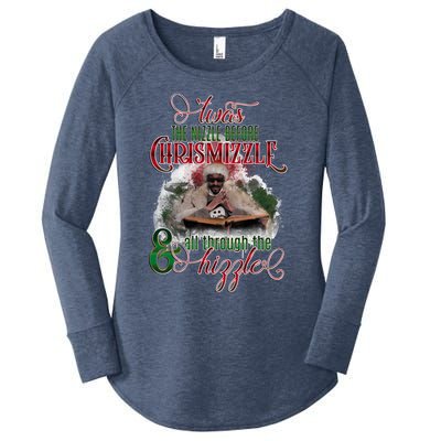 Twas The Nizzle Before Chrismizzle Hizzle Snoop Dogg Women's Perfect Tri Tunic Long Sleeve Shirt