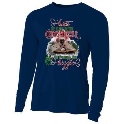 Twas The Nizzle Before Chrismizzle Hizzle Snoop Dogg Cooling Performance Long Sleeve Crew