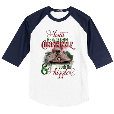 Twas The Nizzle Before Chrismizzle Hizzle Snoop Dogg Baseball Sleeve Shirt