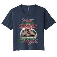 Twas The Nizzle Before Chrismizzle Hizzle Snoop Dogg Women's Crop Top Tee