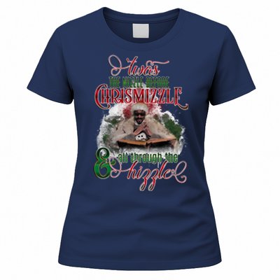 Twas The Nizzle Before Chrismizzle Hizzle Snoop Dogg Women's T-Shirt