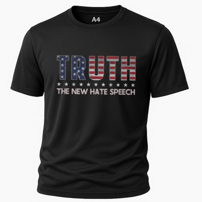 Truth The New Hate Speech Political Correctness Usa Flag Performance Shirt
