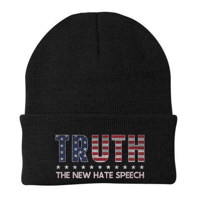 Truth The New Hate Speech Political Correctness Usa Flag Beanie