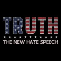 Truth The New Hate Speech Political Correctness Usa Flag Drawstring Bag