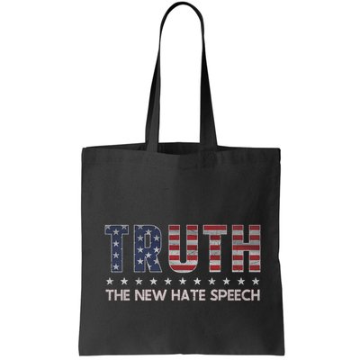 Truth The New Hate Speech Political Correctness Usa Flag Bag