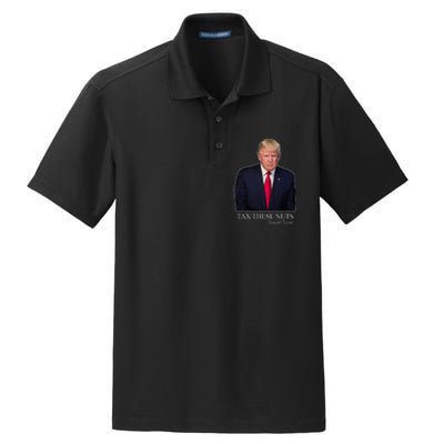 Tax These Nuts Donald Trump Apparel Dry Zone Grid Polo