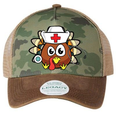 Thanksgiving Turkey Nurse Funny Rn Lpn Registered Nurse Gift Great Gift Legacy Tie Dye Trucker Hat