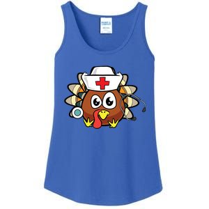 Thanksgiving Turkey Nurse Funny Rn Lpn Registered Nurse Gift Great Gift Ladies Essential Tank