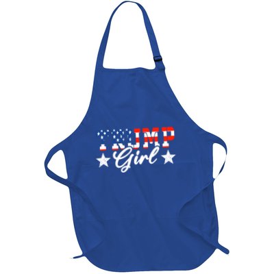 Trump Trump No Apologies Maga Messy Buns Gift Full-Length Apron With Pockets