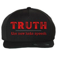 Truth: The New Hate Speech Anti Censorship Wool Snapback Cap