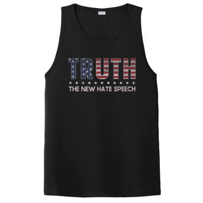 Truth The New Hate Speech Political Correctness USA Flag PosiCharge Competitor Tank