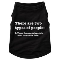 Two Types Of People Incomplete Data Extrapolate Gift Doggie Tank