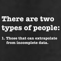 Two Types Of People Incomplete Data Extrapolate Gift Beanie