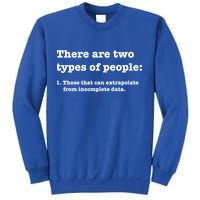 Two Types Of People Incomplete Data Extrapolate Gift Sweatshirt