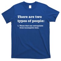 Two Types Of People Incomplete Data Extrapolate Gift T-Shirt