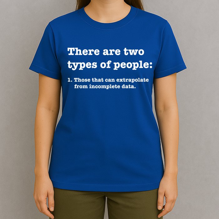 Two Types Of People Incomplete Data Extrapolate Gift T-Shirt
