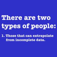 Two Types Of People Incomplete Data Extrapolate Gift Mousepad