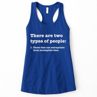 Two Types Of People Incomplete Data Extrapolate Gift Womens Tank Top