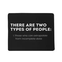 Two Types Of People Intelligent Clever Funny Smart Logic Mousepad