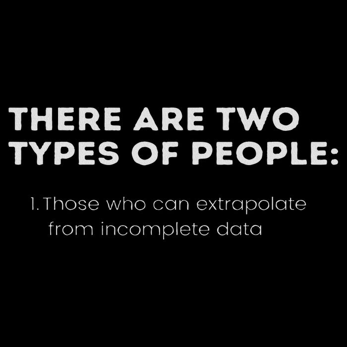 Two Types Of People Intelligent Clever Funny Smart Logic Mousepad
