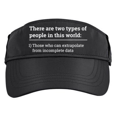 Two Types Of People Can Extrapolate Incomplete Data Gift Adult Drive Performance Visor