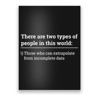 Two Types Of People Can Extrapolate Incomplete Data Gift Poster