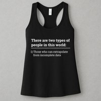 Two Types Of People Can Extrapolate Incomplete Data Gift Womens Tank Top