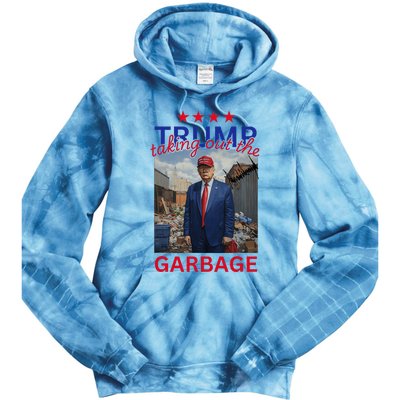 Trump Taking Out The Garbage 2024 Tie Dye Hoodie