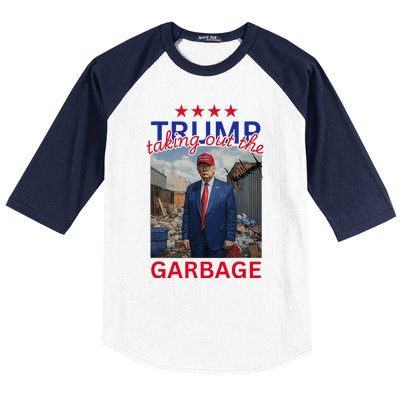 Trump Taking Out The Garbage 2024 Baseball Sleeve Shirt