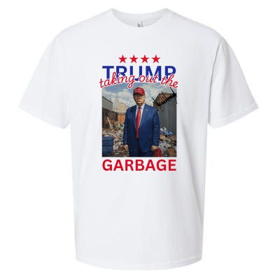 Trump Taking Out The Garbage 2024 Sueded Cloud Jersey T-Shirt