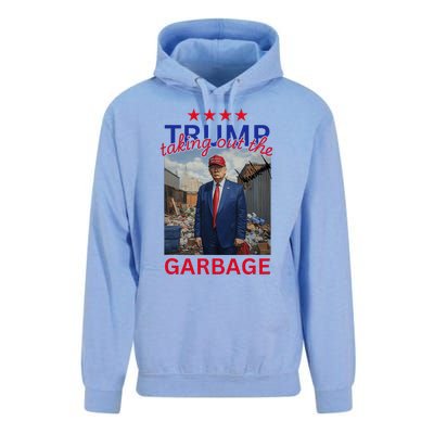 Trump Taking Out The Garbage 2024 Unisex Surf Hoodie