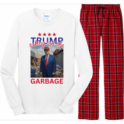 Trump Taking Out The Garbage 2024 Long Sleeve Pajama Set