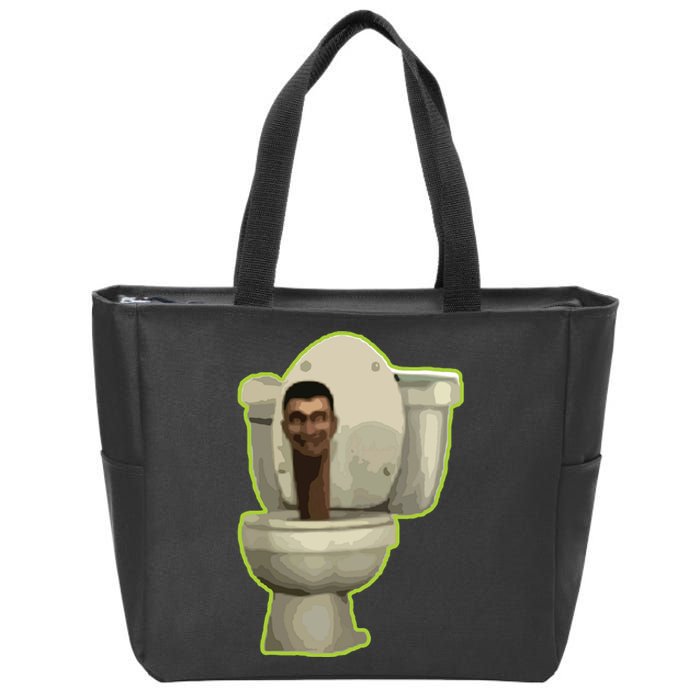 Toilet Zip Tote Bag