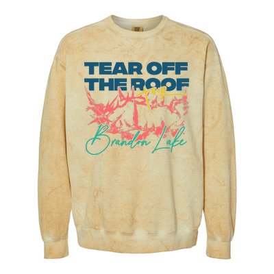 Totr Tear Off The Roof Merch B.R.A.N.D.O.N L.A.K.E Colorblast Crewneck Sweatshirt