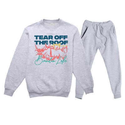 Totr Tear Off The Roof Merch B.R.A.N.D.O.N L.A.K.E Premium Crewneck Sweatsuit Set