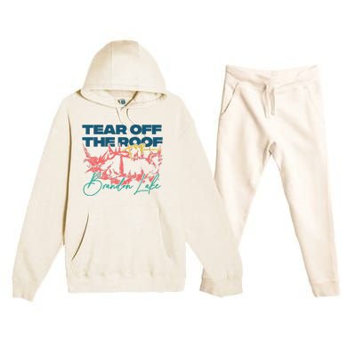 Totr Tear Off The Roof Merch B.R.A.N.D.O.N L.A.K.E Premium Hooded Sweatsuit Set