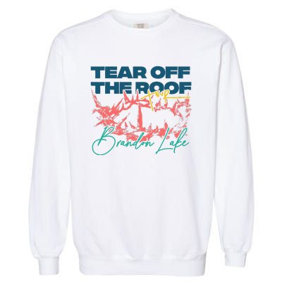 Totr Tear Off The Roof Merch B.R.A.N.D.O.N L.A.K.E Garment-Dyed Sweatshirt