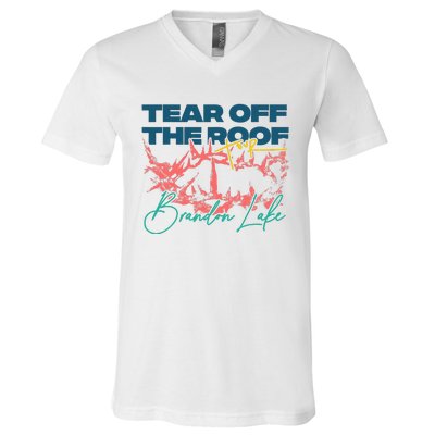 Totr Tear Off The Roof Merch B.R.A.N.D.O.N L.A.K.E V-Neck T-Shirt