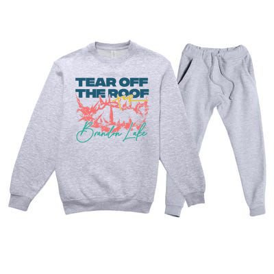 Totr Tear Off The Roof Merch T.O.U.R V2 B.R.A.N.D.O.N L.A.K.E Premium Crewneck Sweatsuit Set