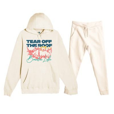 Totr Tear Off The Roof Merch T.O.U.R V2 B.R.A.N.D.O.N L.A.K.E Premium Hooded Sweatsuit Set