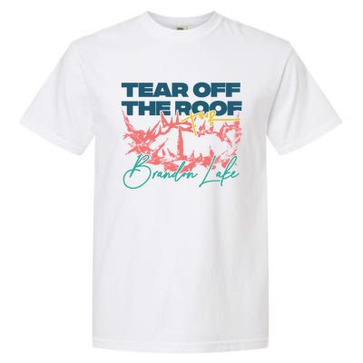 Totr Tear Off The Roof Merch T.O.U.R V2 B.R.A.N.D.O.N L.A.K.E Garment-Dyed Heavyweight T-Shirt