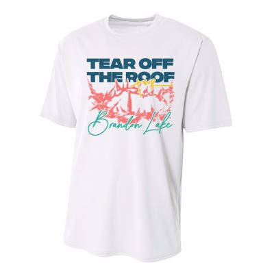 Totr Tear Off The Roof Merch T.O.U.R V2 B.R.A.N.D.O.N L.A.K.E Performance Sprint T-Shirt