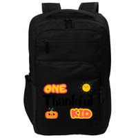 Thankful T One Thankfuls Thanksgiving Fall Design Give Thanks Baby Impact Tech Backpack