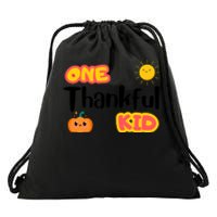 Thankful T One Thankfuls Thanksgiving Fall Design Give Thanks Baby Drawstring Bag