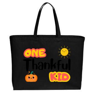 Thankful T One Thankfuls Thanksgiving Fall Design Give Thanks Baby Cotton Canvas Jumbo Tote