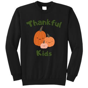 Thankful T One Thankfuls Thanksgiving Fall Design Give Thanks Baby Sweatshirt