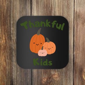 Thankful T One Thankfuls Thanksgiving Fall Design Give Thanks Baby Coaster