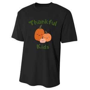 Thankful T One Thankfuls Thanksgiving Fall Design Give Thanks Baby Performance Sprint T-Shirt