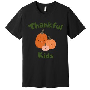 Thankful T One Thankfuls Thanksgiving Fall Design Give Thanks Baby Premium T-Shirt