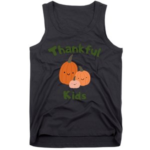 Thankful T One Thankfuls Thanksgiving Fall Design Give Thanks Baby Tank Top